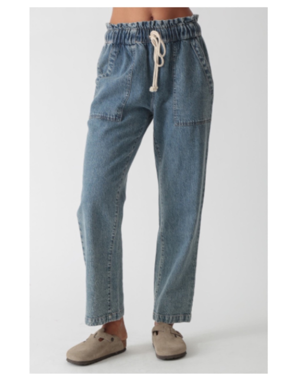 Electric & Rose Drawstring Denim Pants